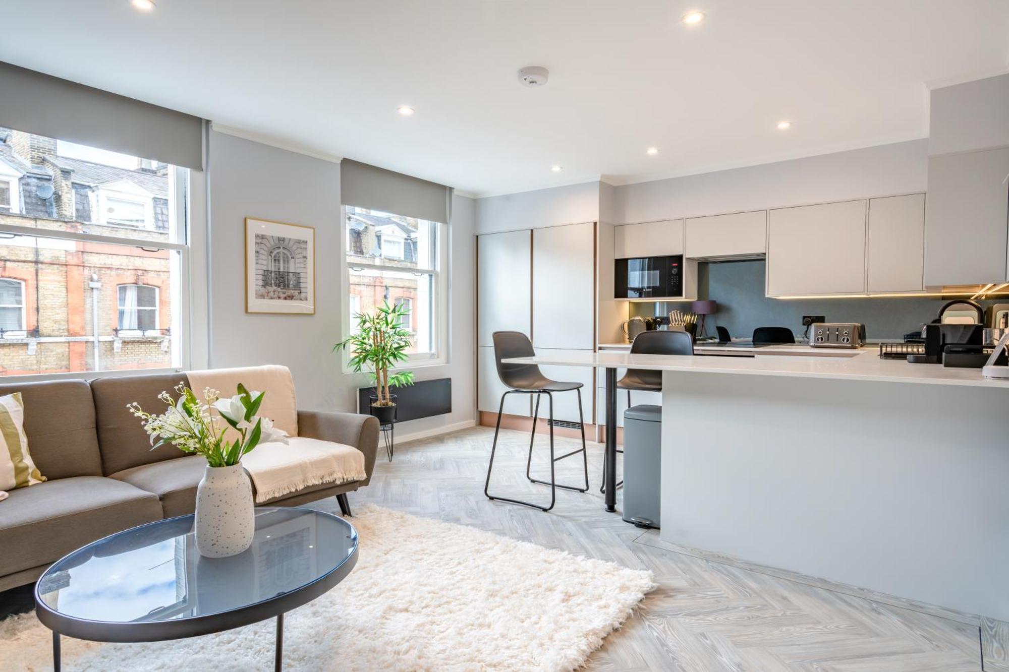 Modern & Chic One Bedroom Apartments In Fitzrovia By Sojo Stay Londres Exterior foto